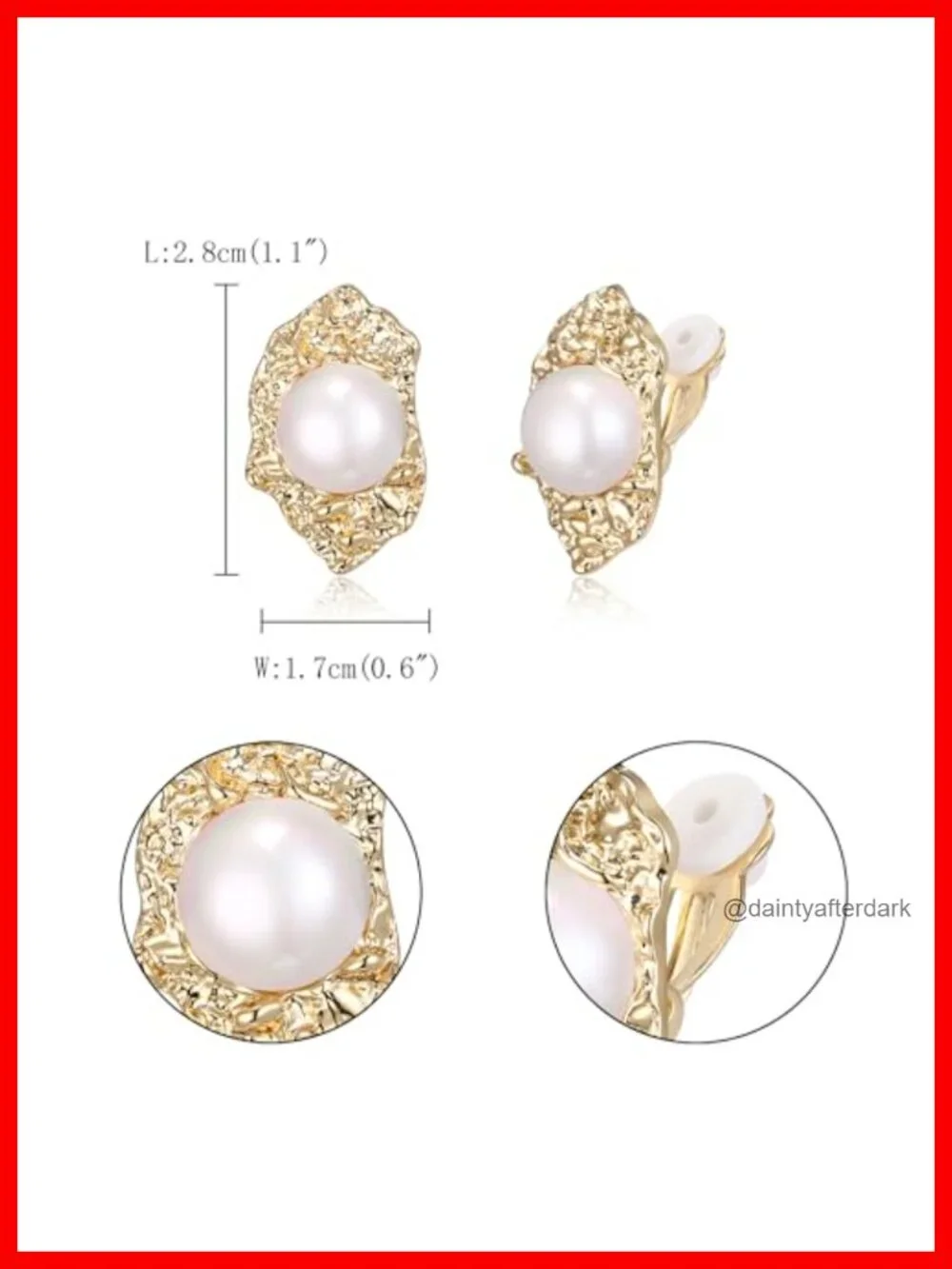 Clip On Earrings No Piercing Button Earring Fashion Jewelry Gift Set